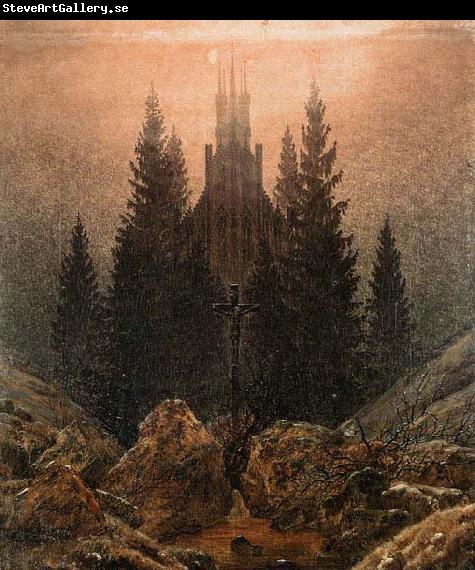 Friedrich Johann Overbeck The Cross in the Mountains